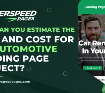 How Can You Estimate the Time and Cost for an Automotive Landing Page Project?