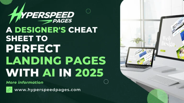 A Designer's Cheat Sheet to Perfect Landing Pages with AI in 2025