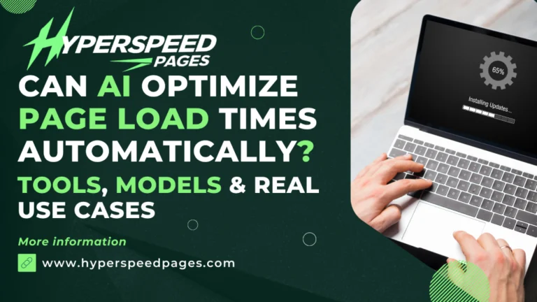 Can AI Optimize Page Load Times Automatically? Tools, Models & Real Use Cases